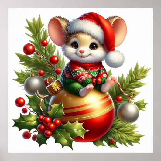 Christmas Mouse Poster (Voorkant)