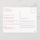 Christmas Moving Faire-part Nouveau Accueil Carte (Dos)