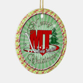 CHRISTMAS MT Massage Therapist Keramisch Ornament (Rechts)
