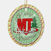 CHRISTMAS MT Massage Therapist Keramisch Ornament (Links)