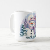 Christmas Mug – Adorable Winter Cat Lover Gift (Devant gauche)