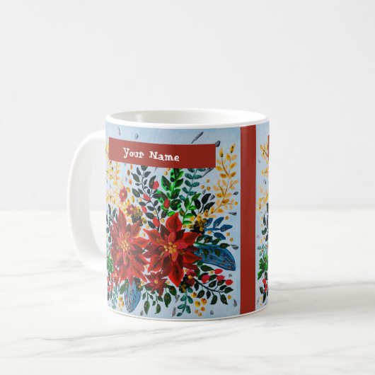 Christmas Mug (Ajouter un nom) (Devant gauche)