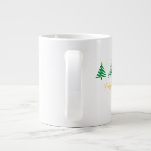 Christmas Mug – Cozy Holiday Cocoa & Cof Extra Grote Beker (Achterkant)