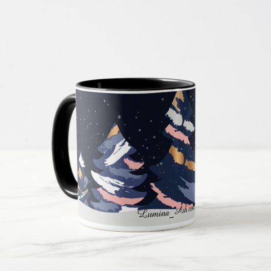 Christmas Mug Dark sky Mok (Voorkant links)