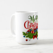 Christmas Mug | Festive Holiday Coffee Cup by Kali (Devant gauche)