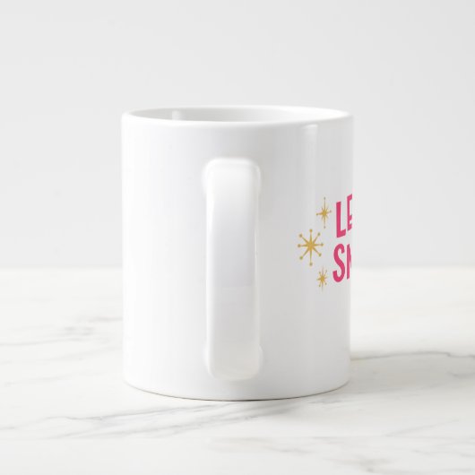 Christmas Mug – Frosty Holiday Cocoa & Coffee Cup Extra Grote Beker (Achterkant)