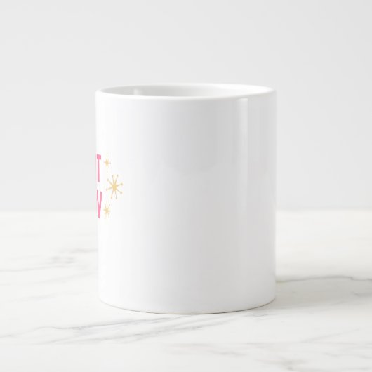Christmas Mug – Frosty Holiday Cocoa & Coffee Cup Extra Grote Beker (Voorkant)