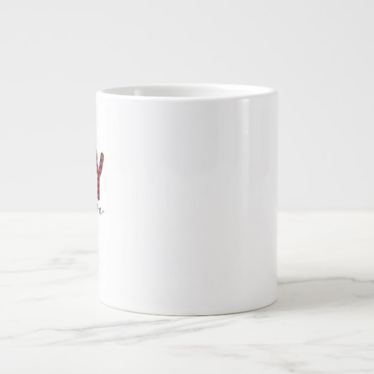 Christmas Mug – Glitter Holiday Cocoa & Coffee Cup Extra Grote Beker (Voorkant)