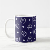 Christmas Mug | Ho Ho Ho Santa Heart Minimalist (Gauche)
