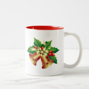 Christmas Mug Holly Bells