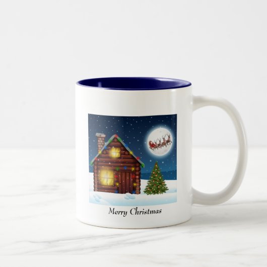 Christmas Mug Tweekleurige Koffiemok (Rechts)