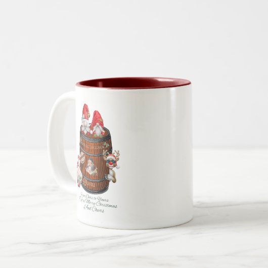 Christmas Mug Tweekleurige Koffiemok (Voorkant links)