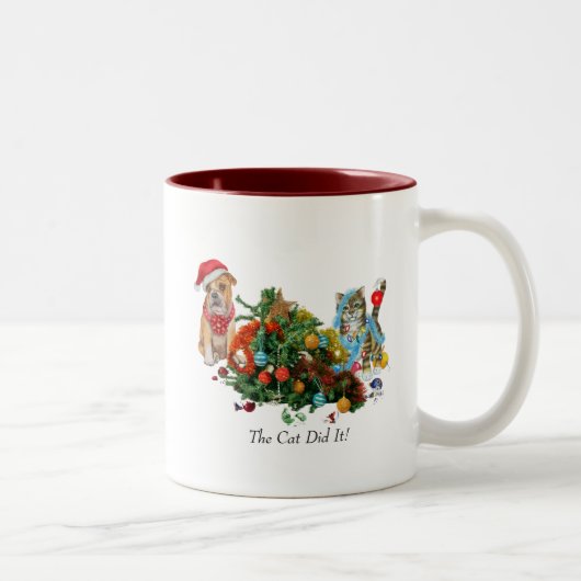 Christmas Mug Tweekleurige Koffiemok (Rechts)