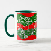 Christmas Mug – White Ornaments & Merry Christmas  Mok (Links)