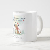 Christmas Mugs Cartoon illustration funny Extra Grote Beker (Voorkant rechts)