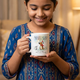  Christmas Mugs Cartoon illustration funny Extra Grote Beker