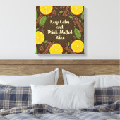 Christmas mulled wine spicy brown canvas afdruk (Insitu (Slaapkamer))