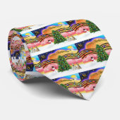 Christmas Music 2 - Fox Terriers (twee draadharen) Stropdas (Opgerold)