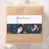 CHRISTMAS NACHT / SANTA CLAUS MET TOYS ETIKET (Insitu)