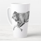 Christmas Nap, Pit Mix Peace Latte Mok (Linkerhoek)