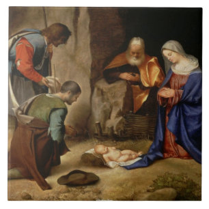 CHRISTMAS NATIVITY GIFT TILE - MAGNIFICANTE GIFTEN TEGELTJE