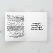 Christmas Nativity Scripture Wenskaart Feestdagen Kaart (Binnen)