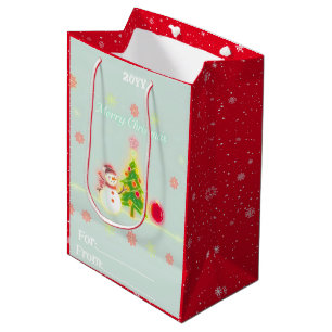 Christmas Neon Trendy Holiday Collectie Medium Cadeauzakje