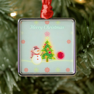 Christmas Neon Trendy Holiday Collectie Metalen Ornament