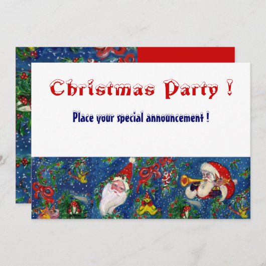 CHRISTMAS NGHT HOLIDAY PARTY KAART (Voorkant / Achterkant)