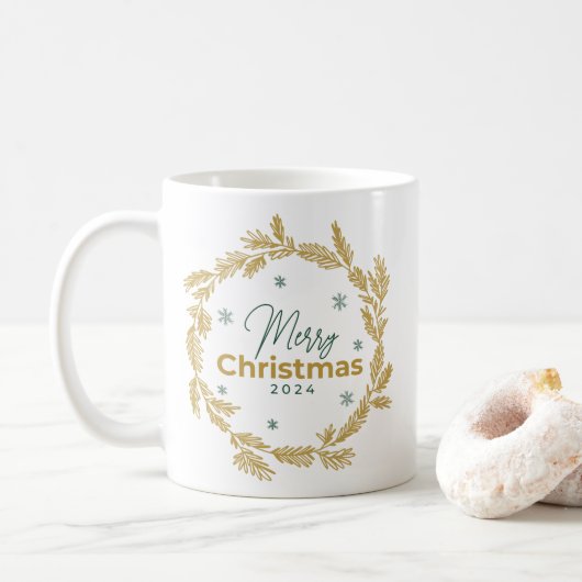 Christmas nice botanical mug (Avec donut)