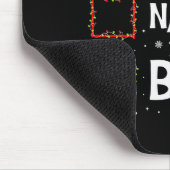 Christmas Nice Naughty Bruh Funny Xmas List Women Muismat (Hoek)