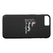 Christmas Nice Naughty Its Complicated Case-Mate iPhone Case (Achterkant (Horizontaal))