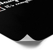 Christmas Nice Naughty Its Complicated Poster (Hoek)