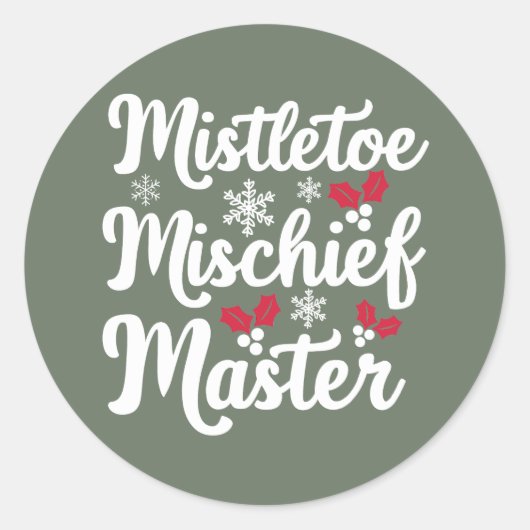 Christmas | Nieuwjaar sticker (Voorkant)