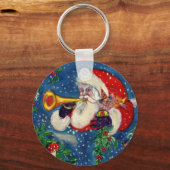 CHRISTMAS NIGHT / SANTA BUGLER SLEUTELHANGER (Voorkant)