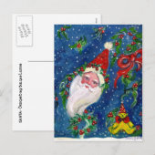 CHRISTMAS NIGHT / SANTA FEESTDAGENKAART (Voorkant / Achterkant)