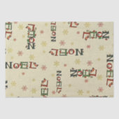 Christmas Noel patroon tissue papier (Voorkant)