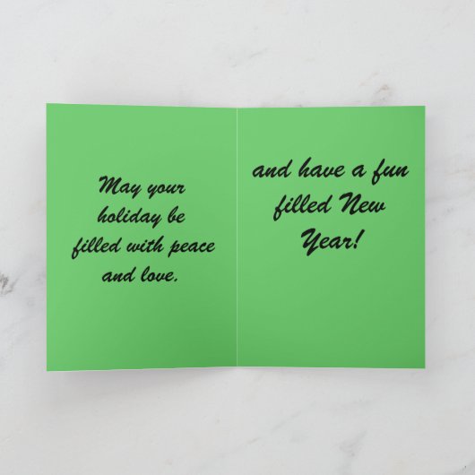 CHRISTMAS NOIR Carte CAT (Intérieur)