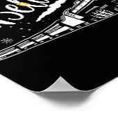 Christmas North Pole Polar Express All Abroad Xmas Poster (Hoek)