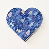 Christmas Notebook – Whimsical Spiral Design Notitieboek (Achterkant)