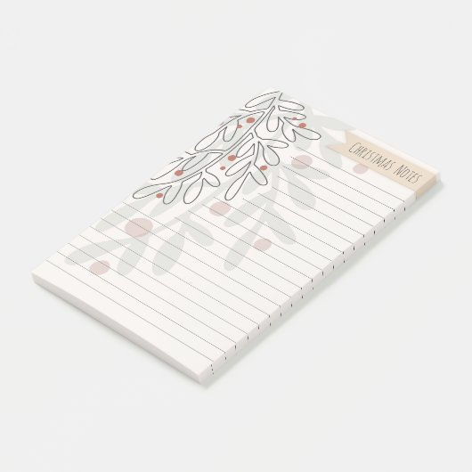 Christmas notes abstract mistletoe drawing (Schuin)