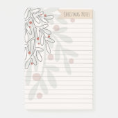 Christmas notes abstract mistletoe drawing (Voorkant)