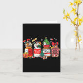 Christmas Nurse Funny Peppermint Mocha Profol Er E Kaart (Gele Bloem)