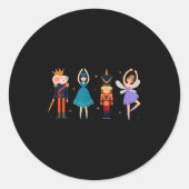 Christmas Nutcracker Ballet - Nutcracker Ronde Sticker (Voorkant)