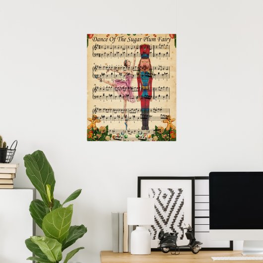Christmas Nutcracker Ballet Poster (Thuiskantoor)