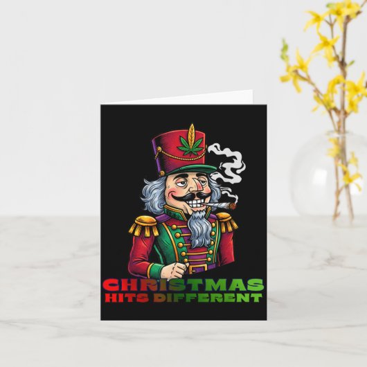 Christmas Nutcracker Christmas Hits Different  Kaart (Gele Bloem)