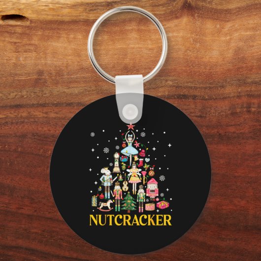 Christmas Nutcracker Squad Ballet Dance Women Kid Sleutelhanger (Voorkant)