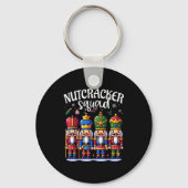 Christmas Nutcracker Squad Pajama Winter Holiday T Sleutelhanger (Voorkant)