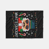 Christmas Nutcracker Whats Crackin Funny Xmas Men  Fleece Deken (Voorkant (Horizontaal))