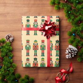Christmas Nutcrackers on Light Cadeaupapier